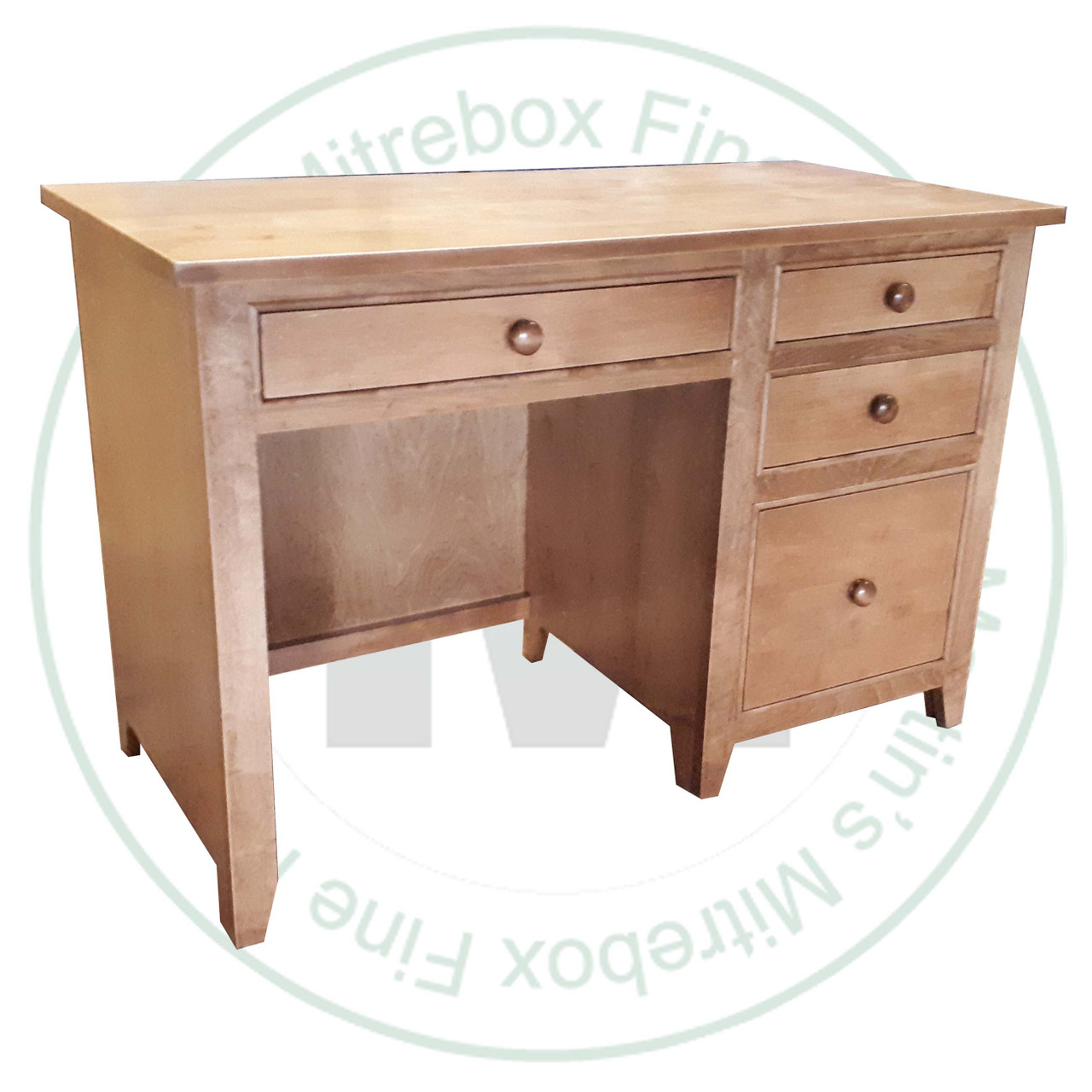 Pine A Series Student Desk 22''D x 46''W x 30''H With 3 Drawers And Square Legs