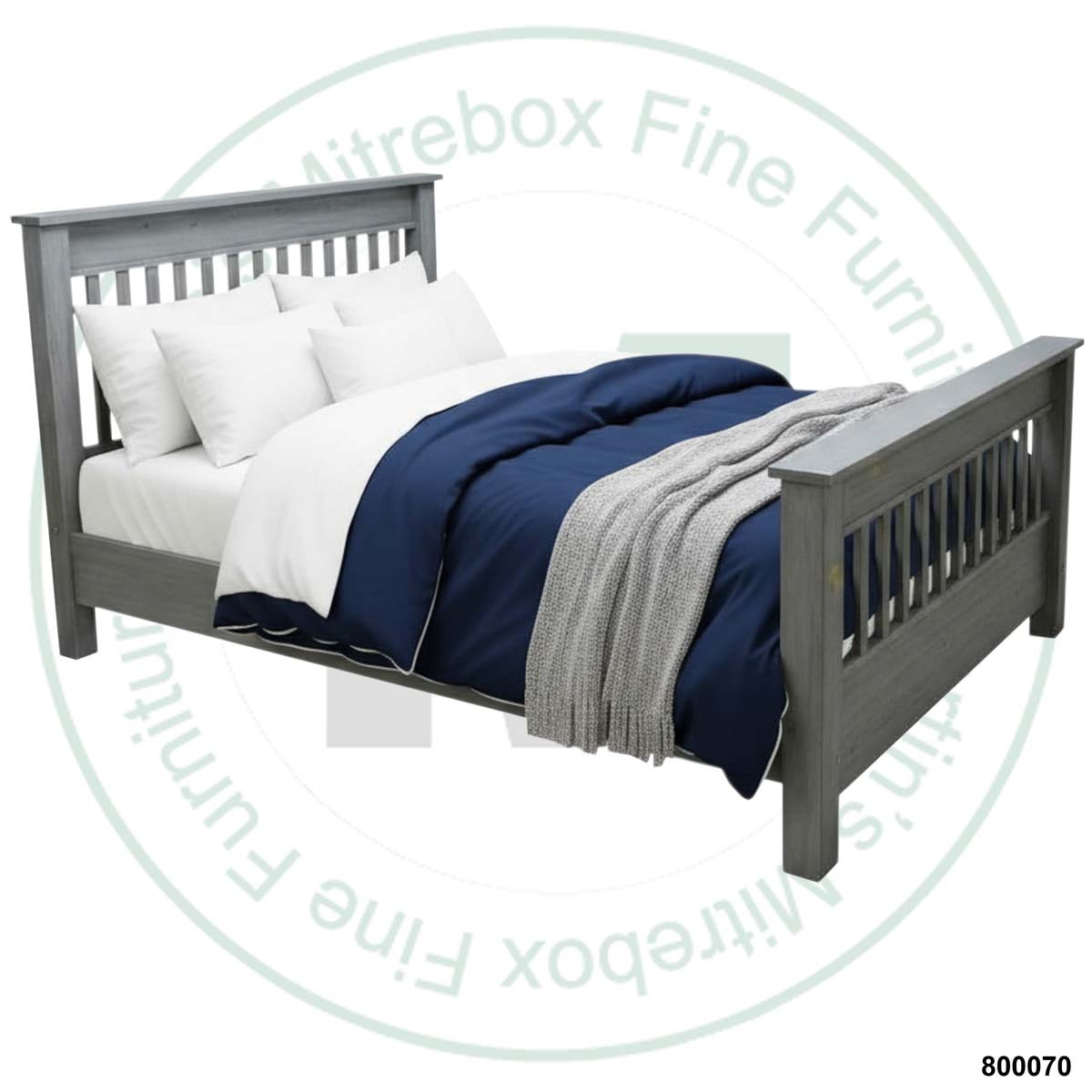 Oak Single Country Cottage Slat Bed
