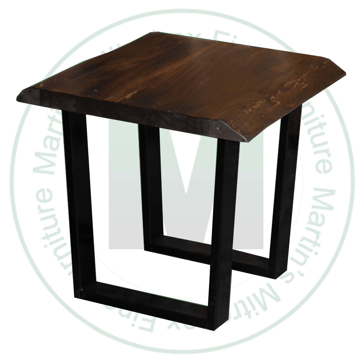 Wormy Maple Laventa Live Edge End Table 24''D x 24''W x 22''H