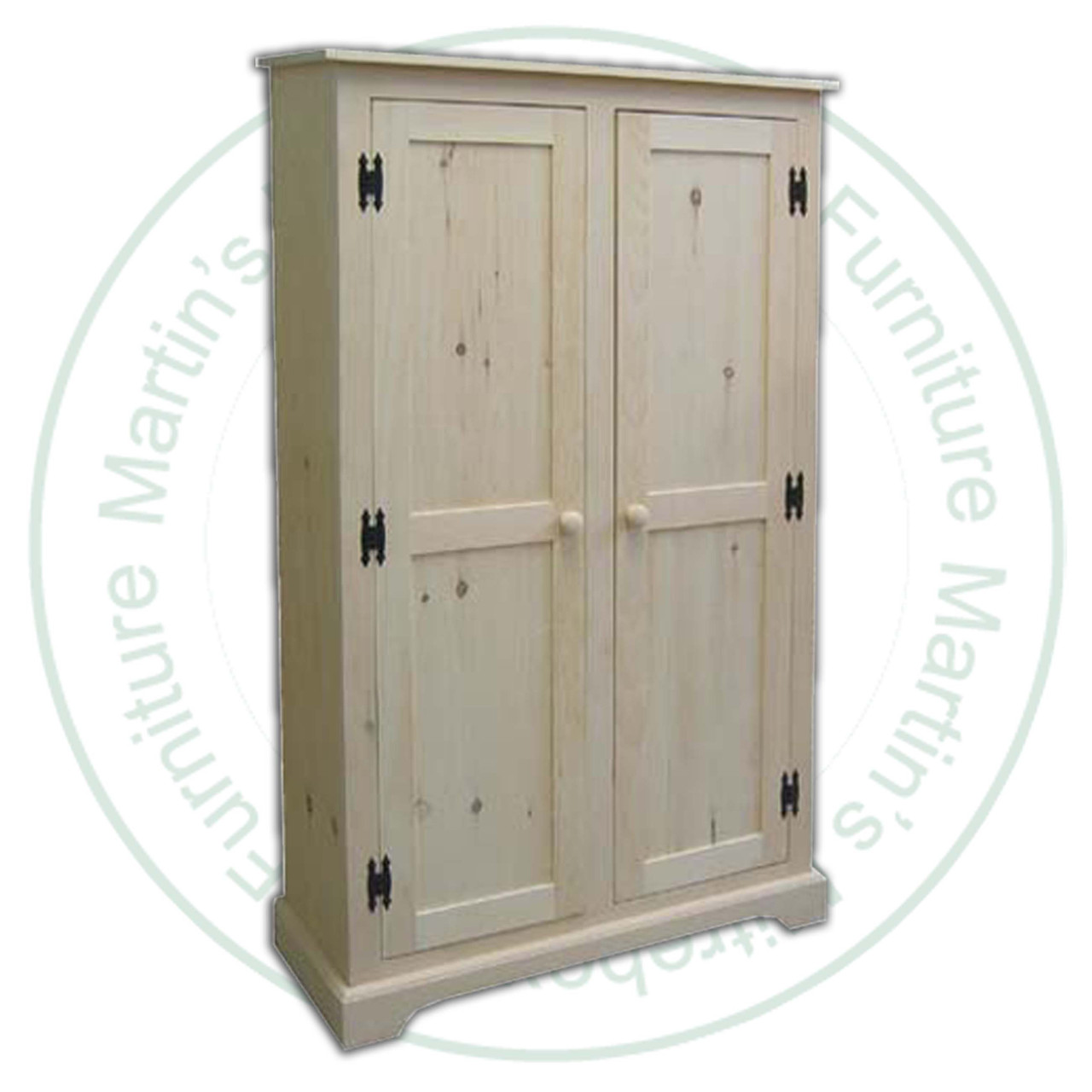 Wormy Maple Pilgrim Rustic Jam Cupboard 13.5''D x 60''H x 36''W