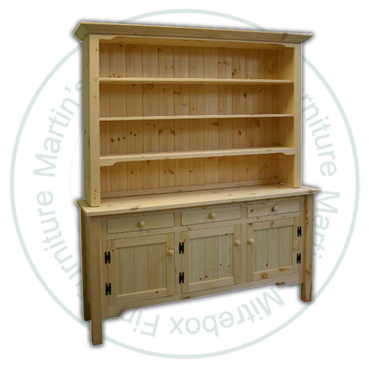Maple French River Sideboard 18''D x 83''H x 70''W With 3 Doors And 3 Drawers