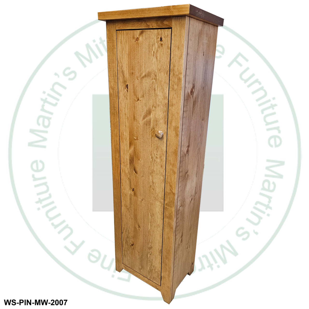Pine Dakota Jam Cupboard 12''D x 17''W x 84''H