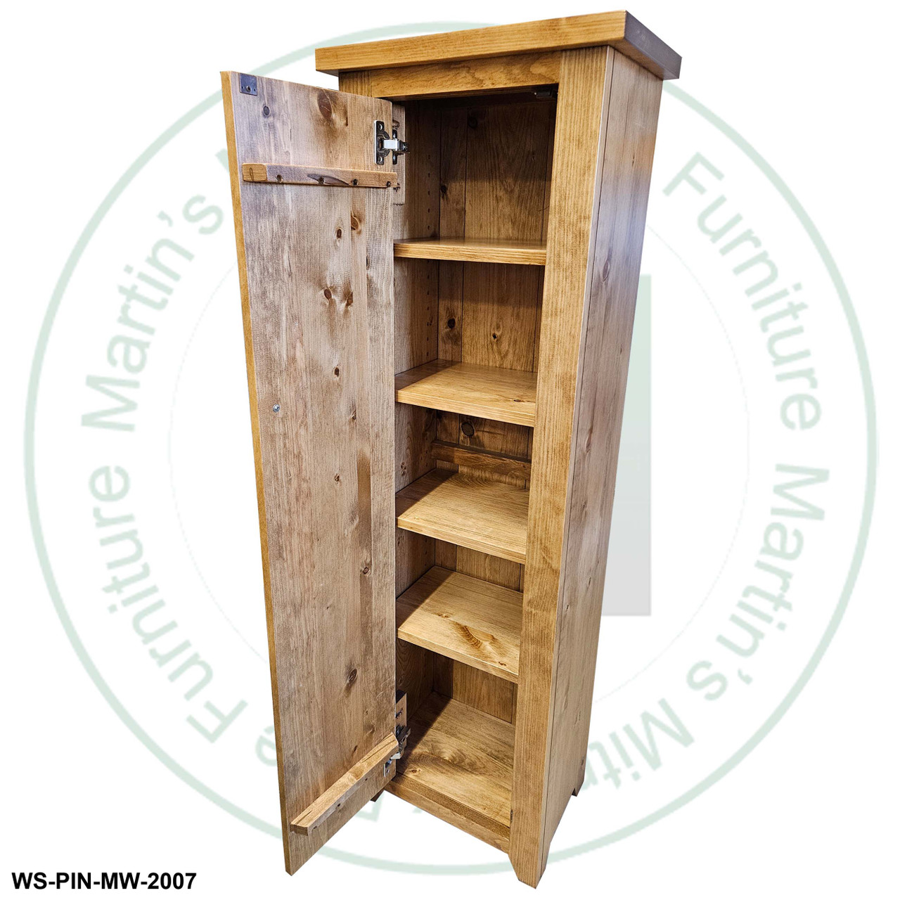 Pine Dakota Jam Cupboard 12''D x 17''W x 84''H