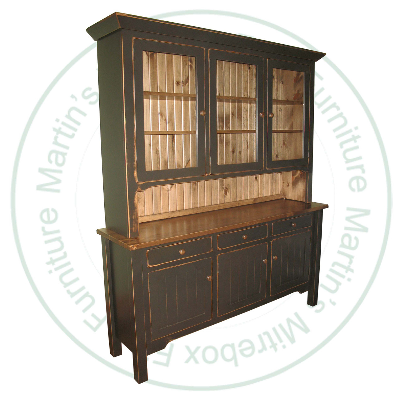 Pine French River Sideboard 18''D x 83''H x 70''W With 6 Doors And 3 Drawers