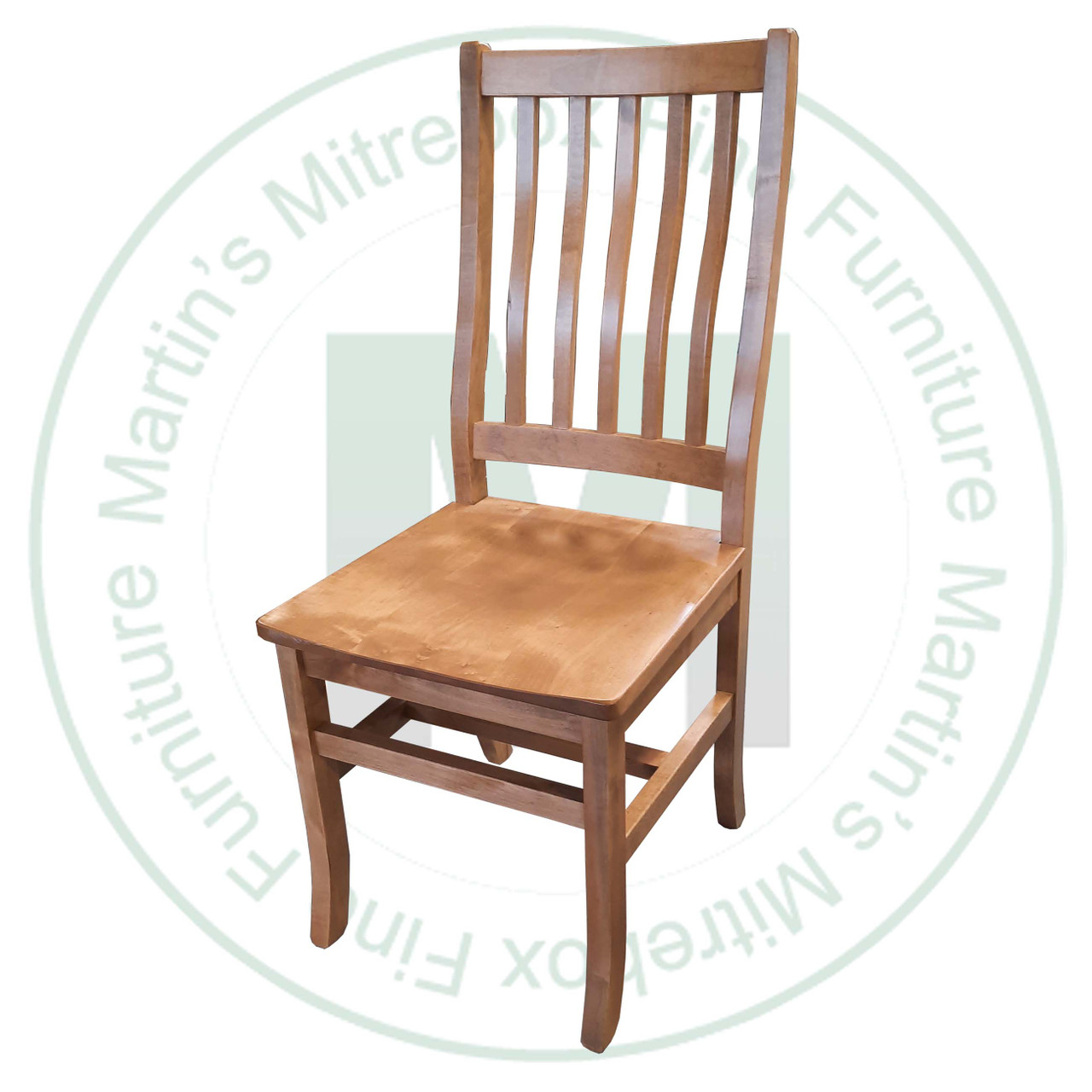 Oak Mini Contour Mission Side Chair Has Wood Seat