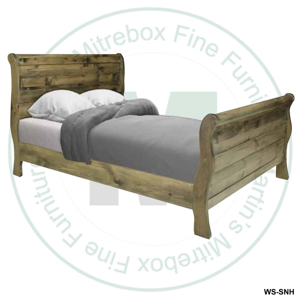 Maple Single Dakota Sleigh Bed
