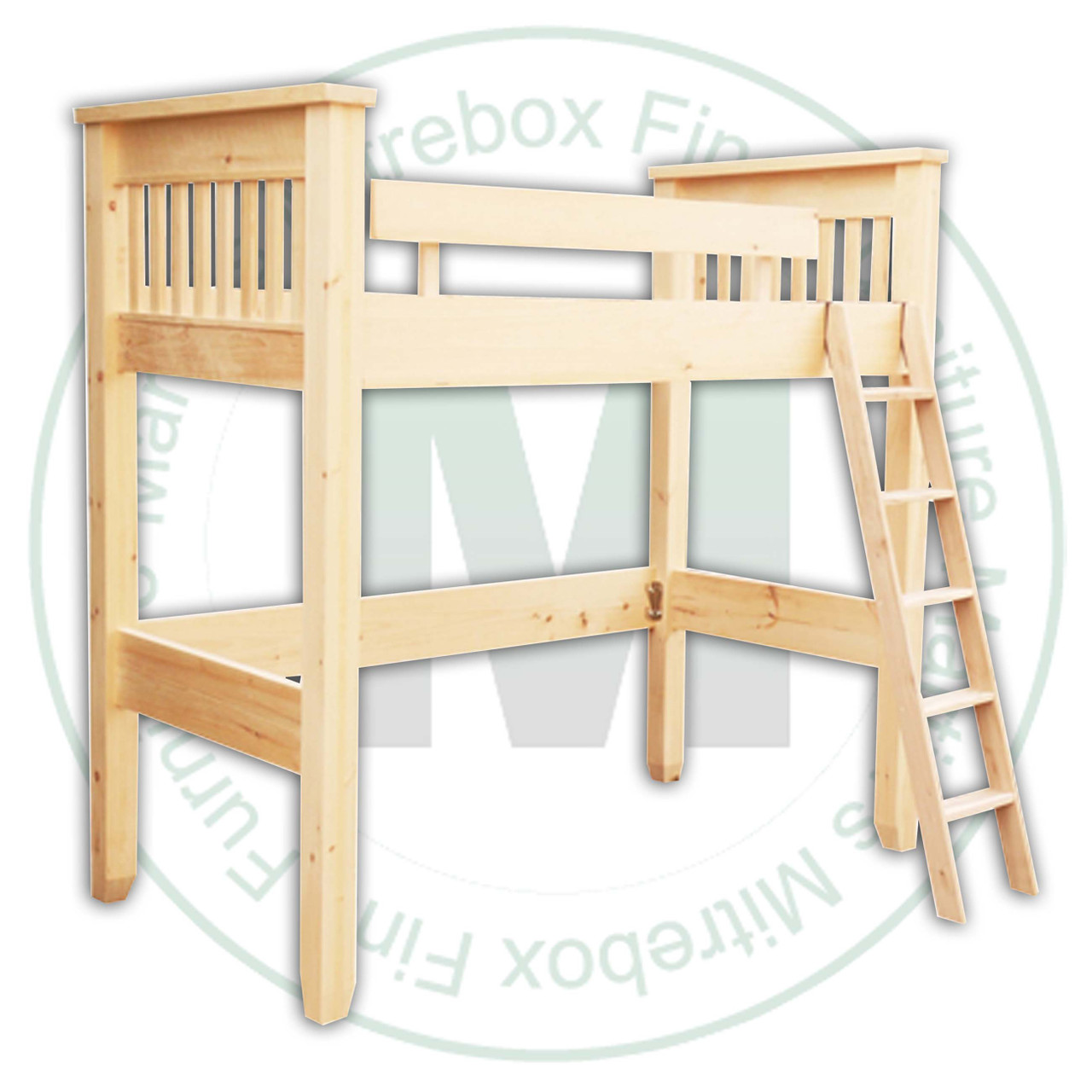 Oak Dakota Double Loft Bed