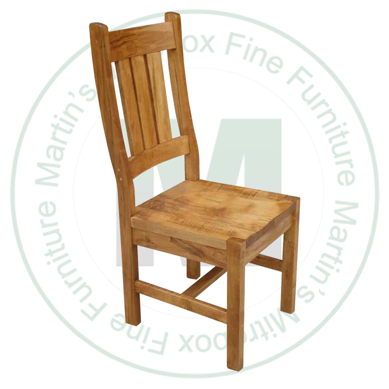 Wormy Maple Backwoods Side Chair 21'' Deep x 42'' High x 22'' Wide