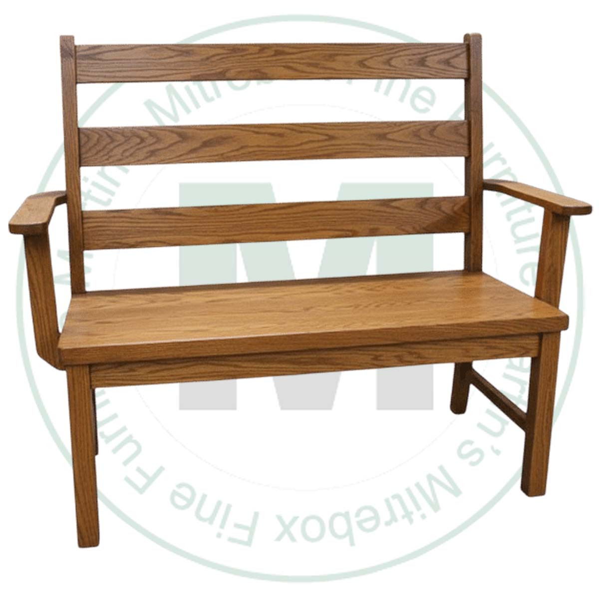 Wormy Maple Dakota Ladder Back Love Seat