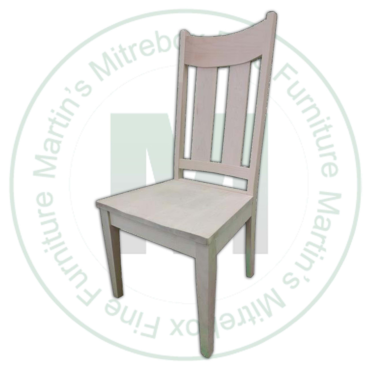 Oak Aspen Side Chair Has Wood Seat