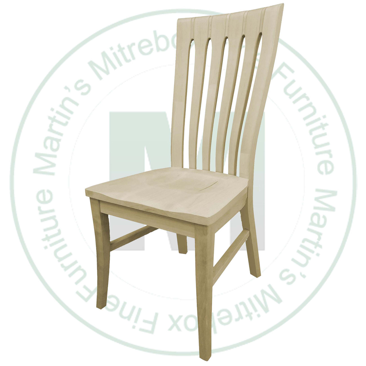 Oak Solomon Side Chair Has Wood Seat