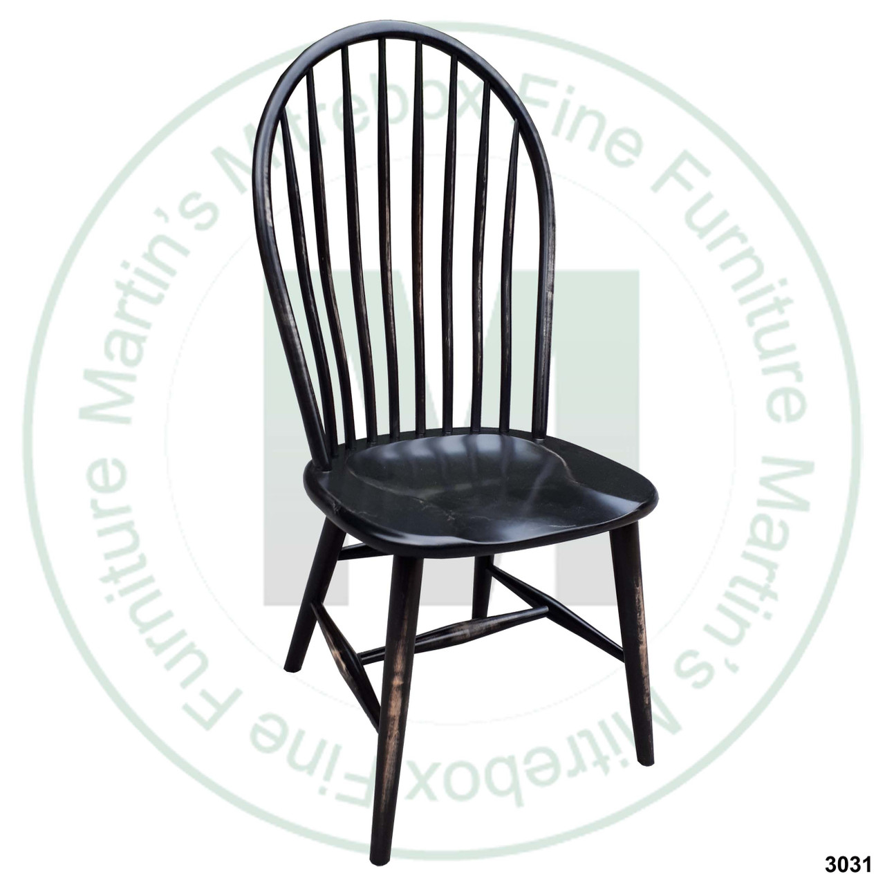 Oak Crab Side Chair Has Wood Seat