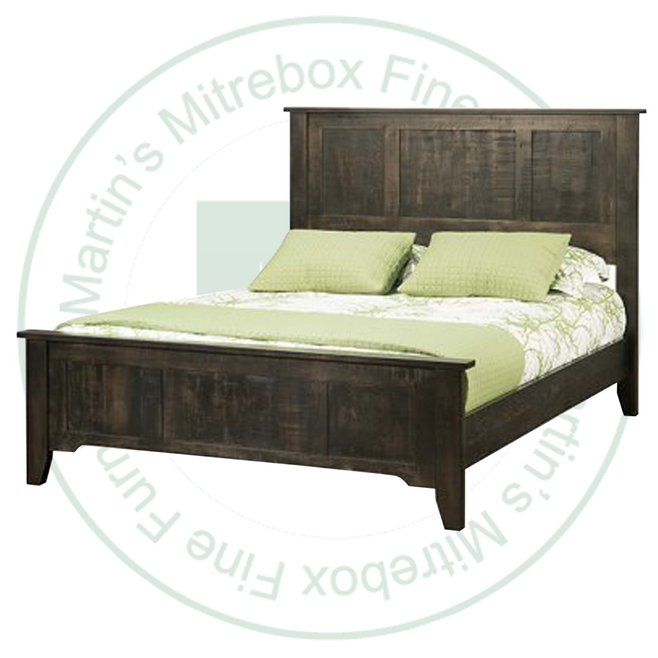 Wormy Maple Bancroft Double Bed With Low Footboard
