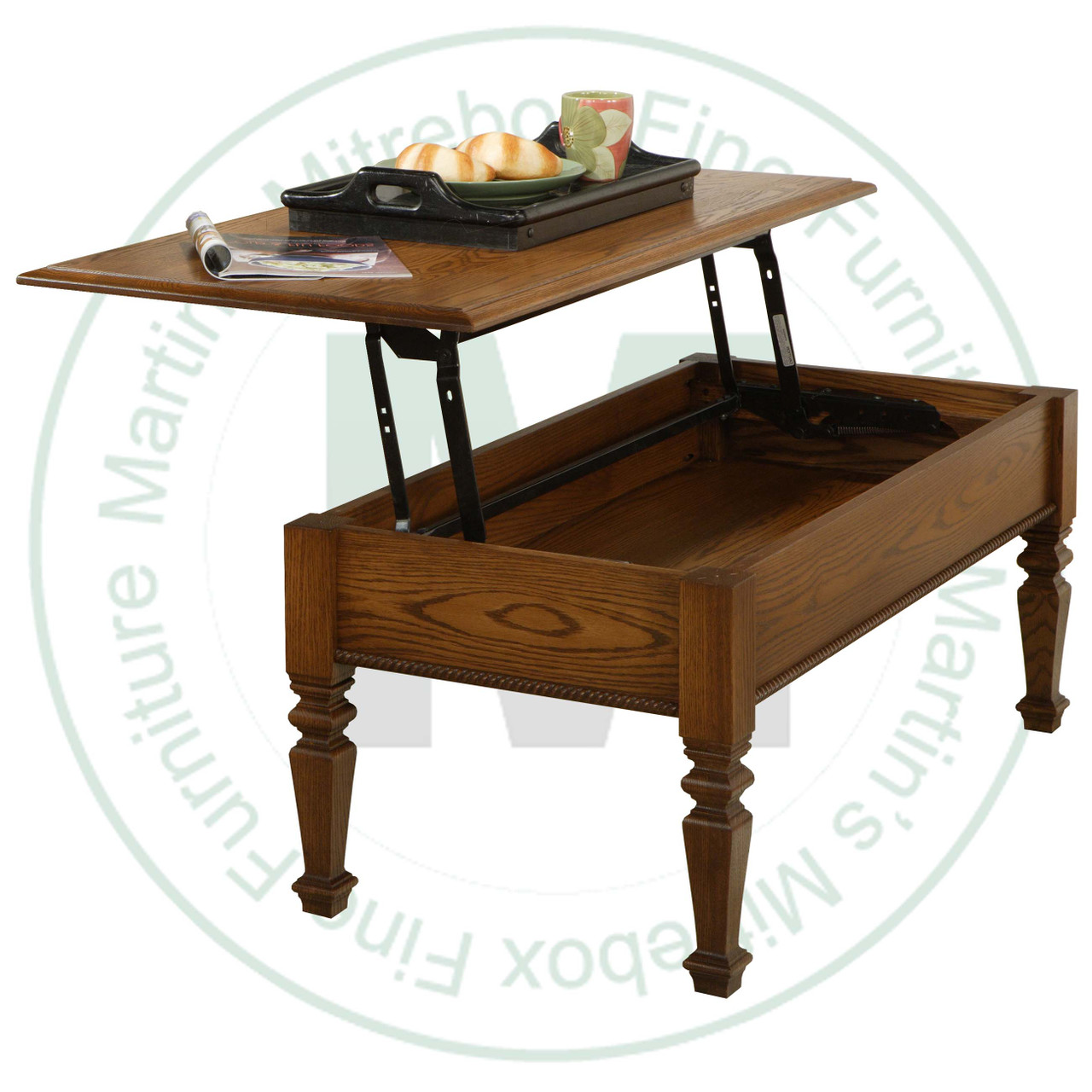 Wormy Maple Florentino Supper Table 24''D x 48''W x 20''H