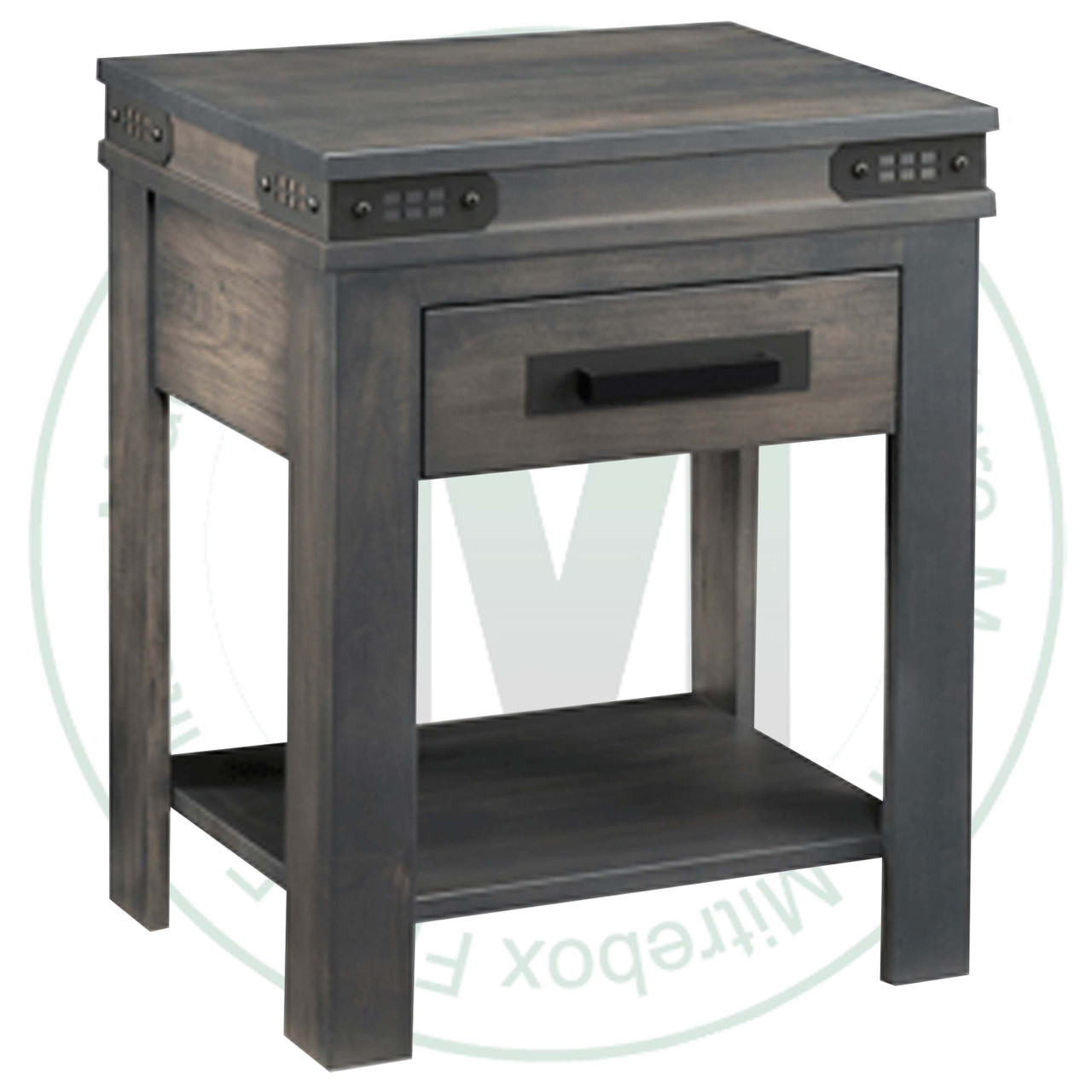 Wormy Maple Gastown Open Night Stand 18.5''D x 24''W x 29.5''H