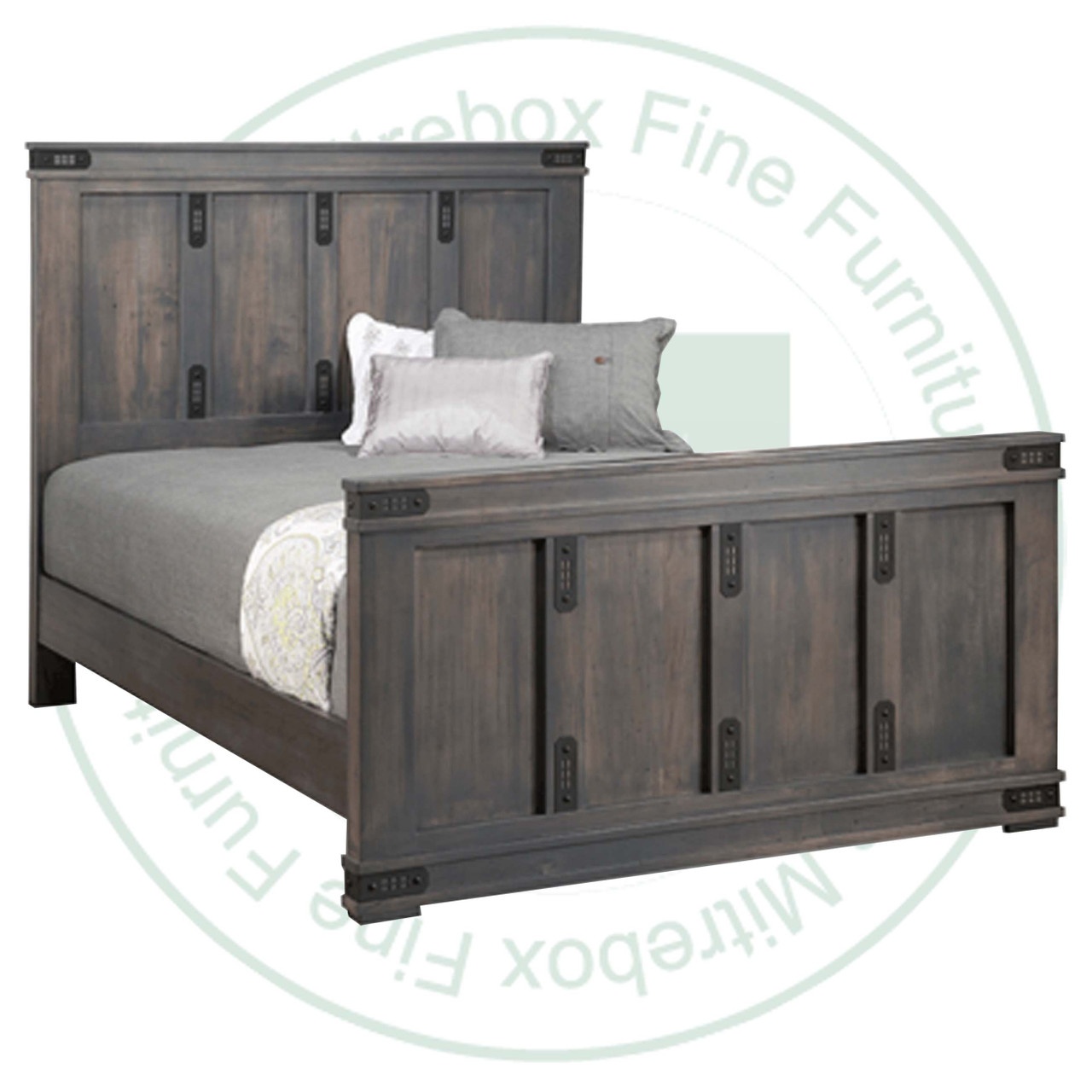 Wormy Maple Gastown King Bed Complete With High Footboard Headboard 58'' Footboard 32''