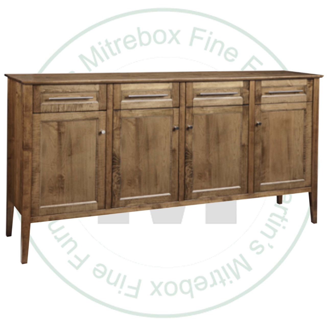 Wormy Maple Stockholm Sideboard 19.5''D x 77.5''W x 42''H With 4 Drawers And 4 Doors