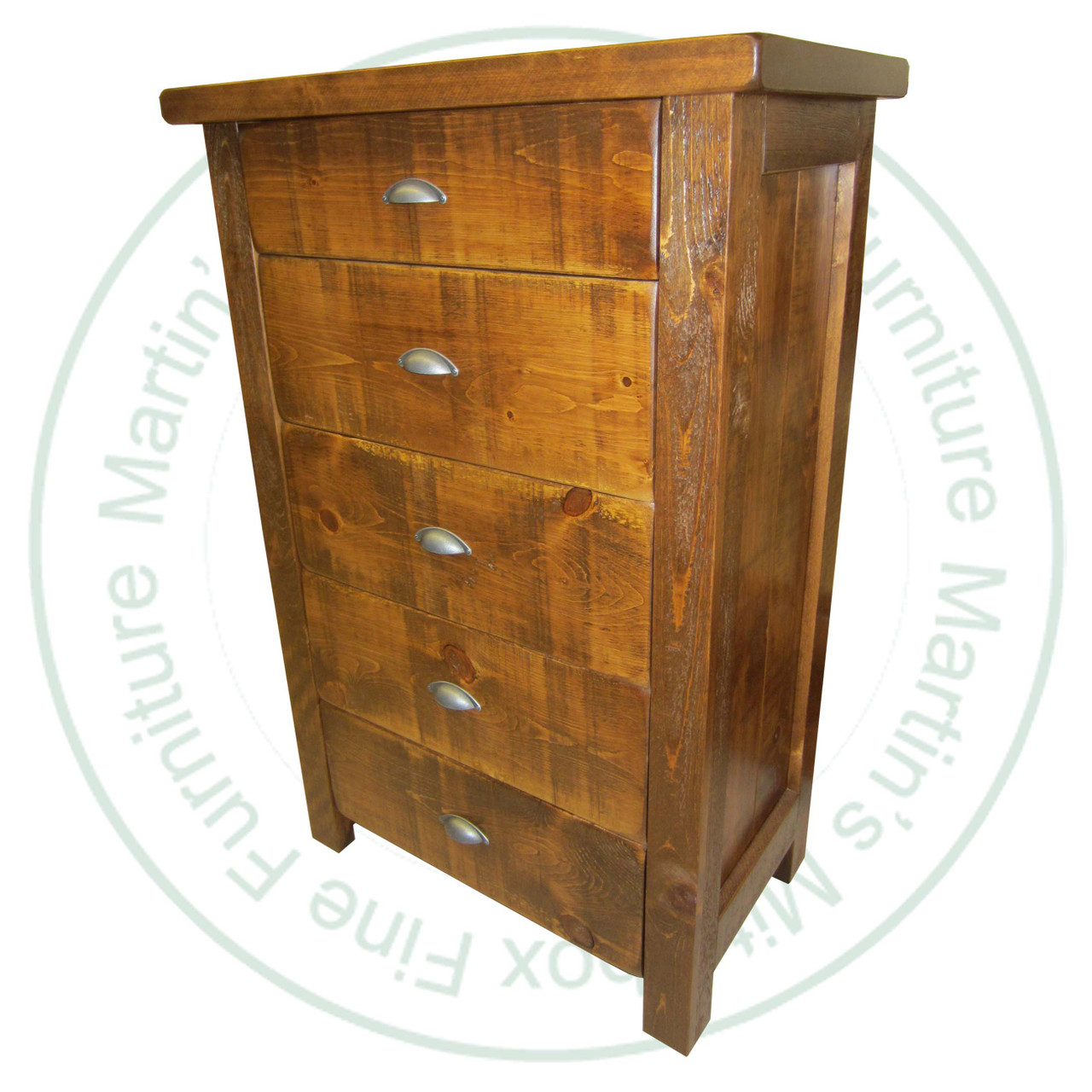 Wormy Maple Frontier Chest Of Drawers 39''W x 52''H x 18.5''D