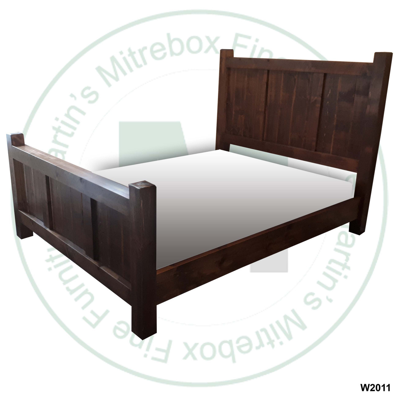 Wormy Maple Frontier Single Panel Bed Headboard 56'' Footboard 32''