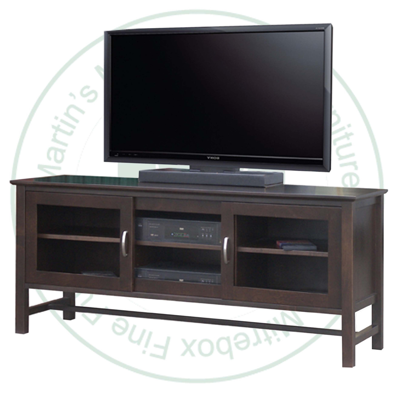 Wormy Maple Brooklyn HDTV Entertainment Cabinet 19.5'' Deep x 61'' Wide x 27'' High.