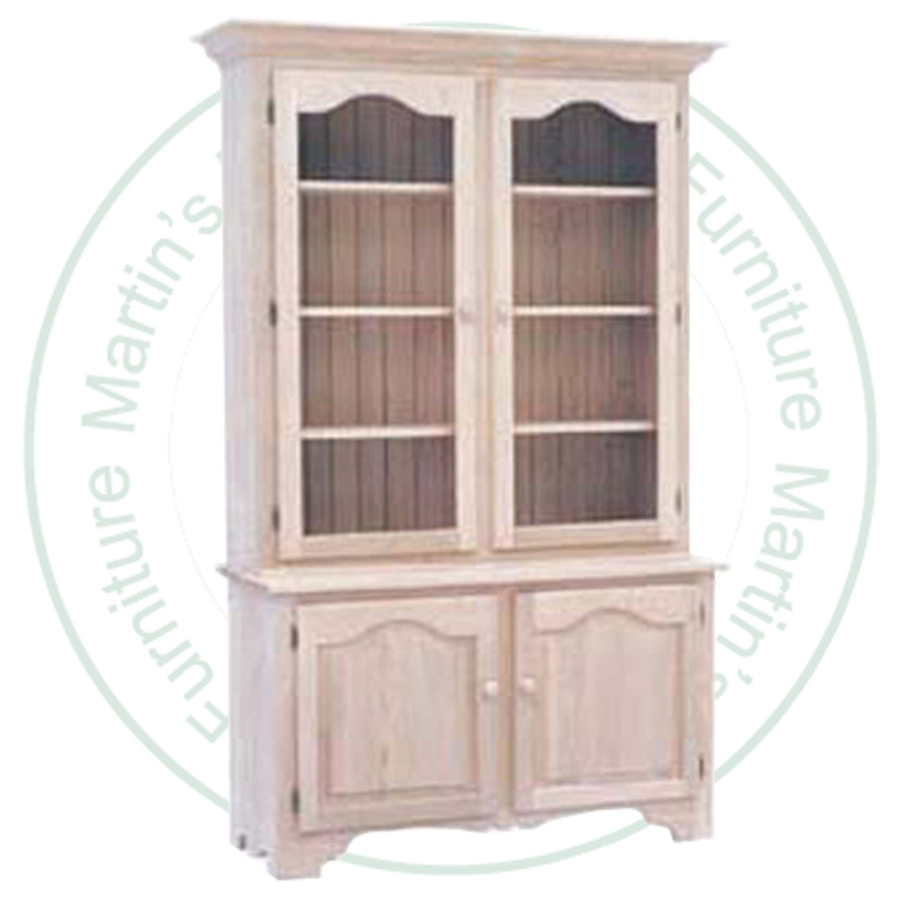 Maple Old Country Hutch And Buffet 48''W x 87''H x 18''D