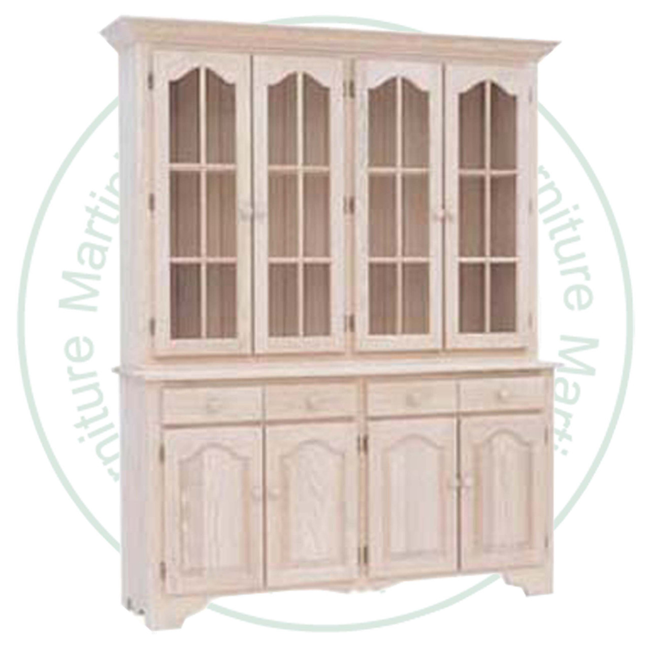Maple Green Gables Hutch And Buffet 80''W x 80''H x 18''D