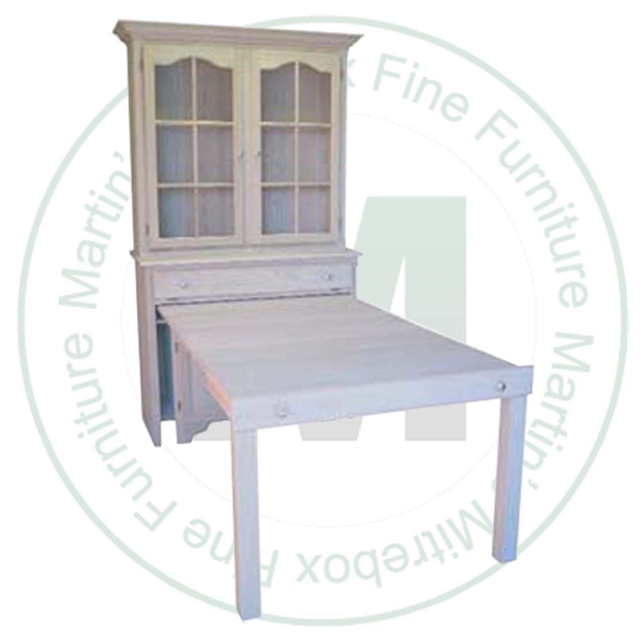 Maple Sleight Of Hand Hutch And Buffet 48''W x 86''H x 18''D