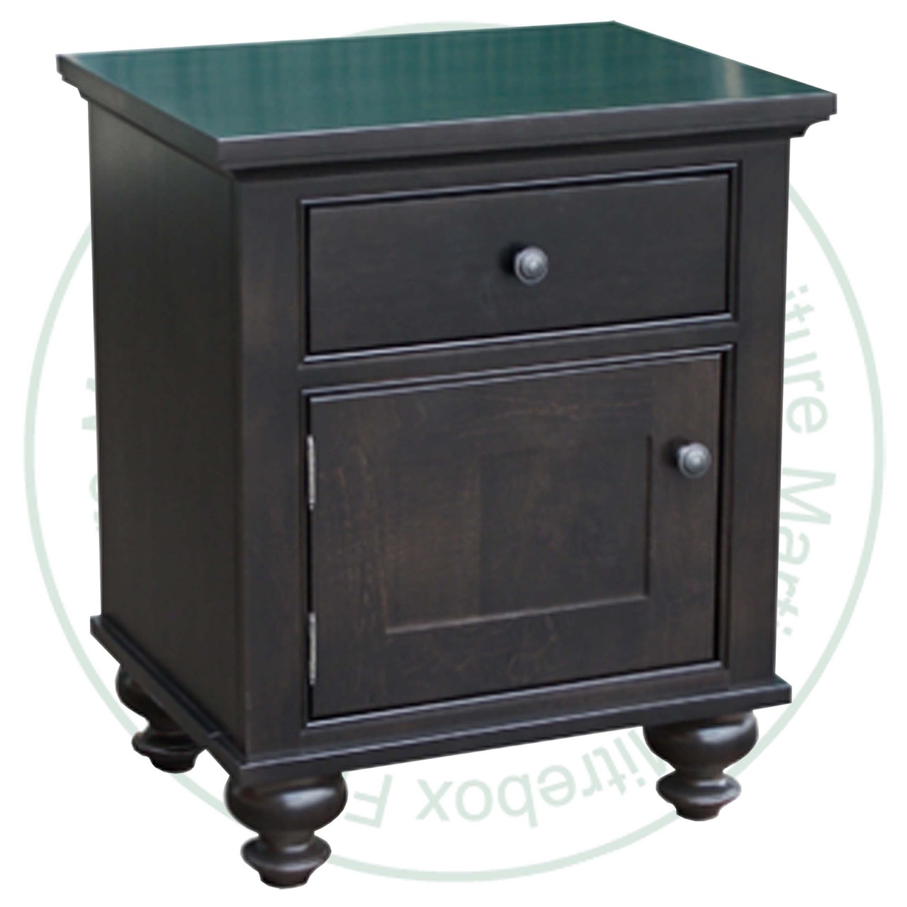 Maple Georgetown Nightstand With 1 Door And 1 Drawer