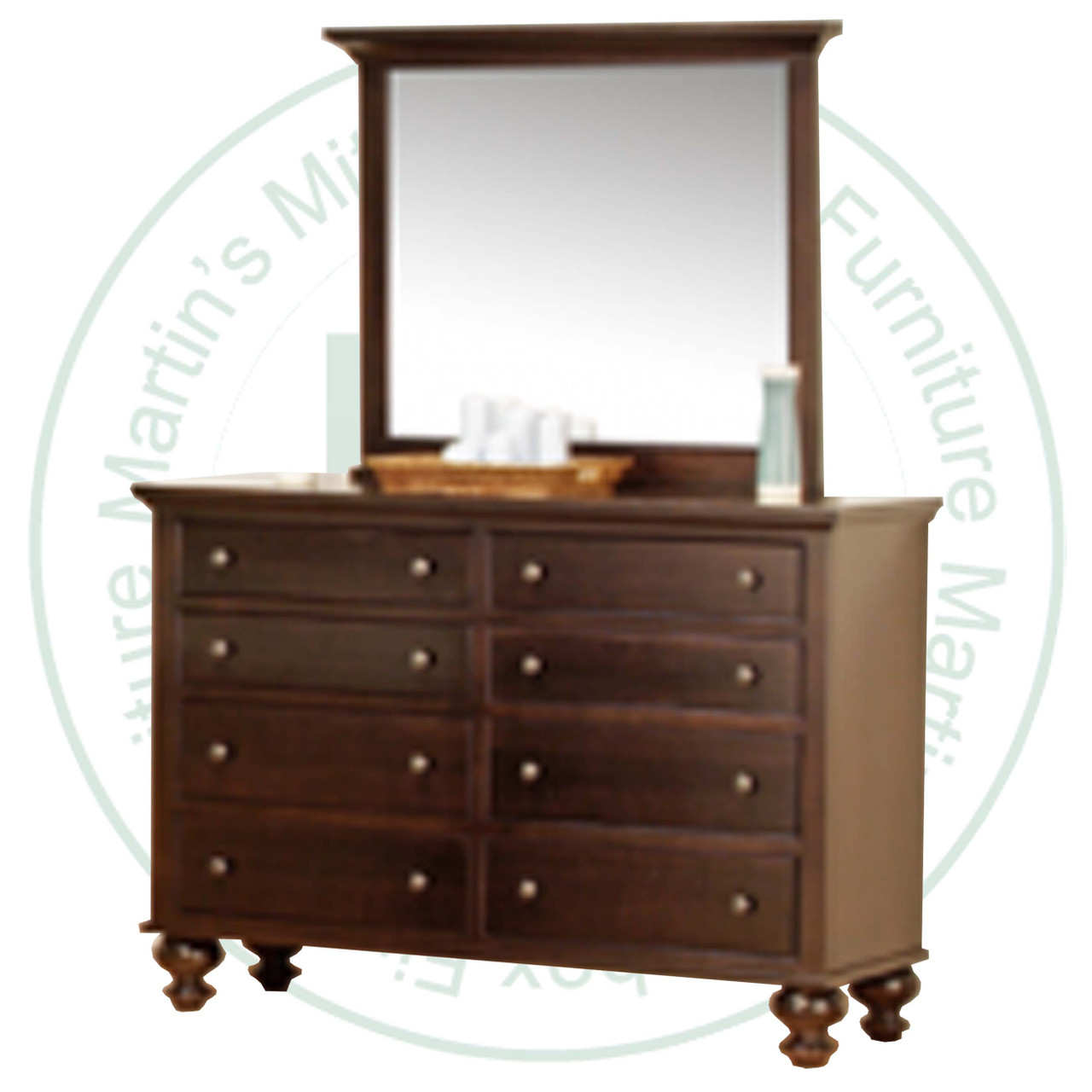 Maple Georgetown High Dresser With 8 Drawers