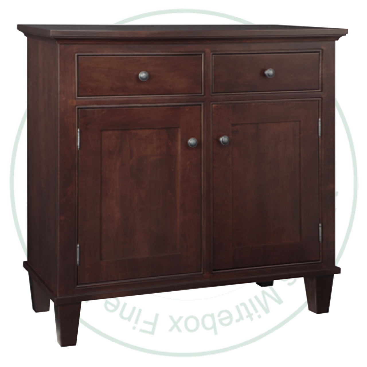 Maple Georgetown Sideboard 19.5'' Deep x 43'' Wide x 42'' High With 2 Wood Doors And 2 Drawers