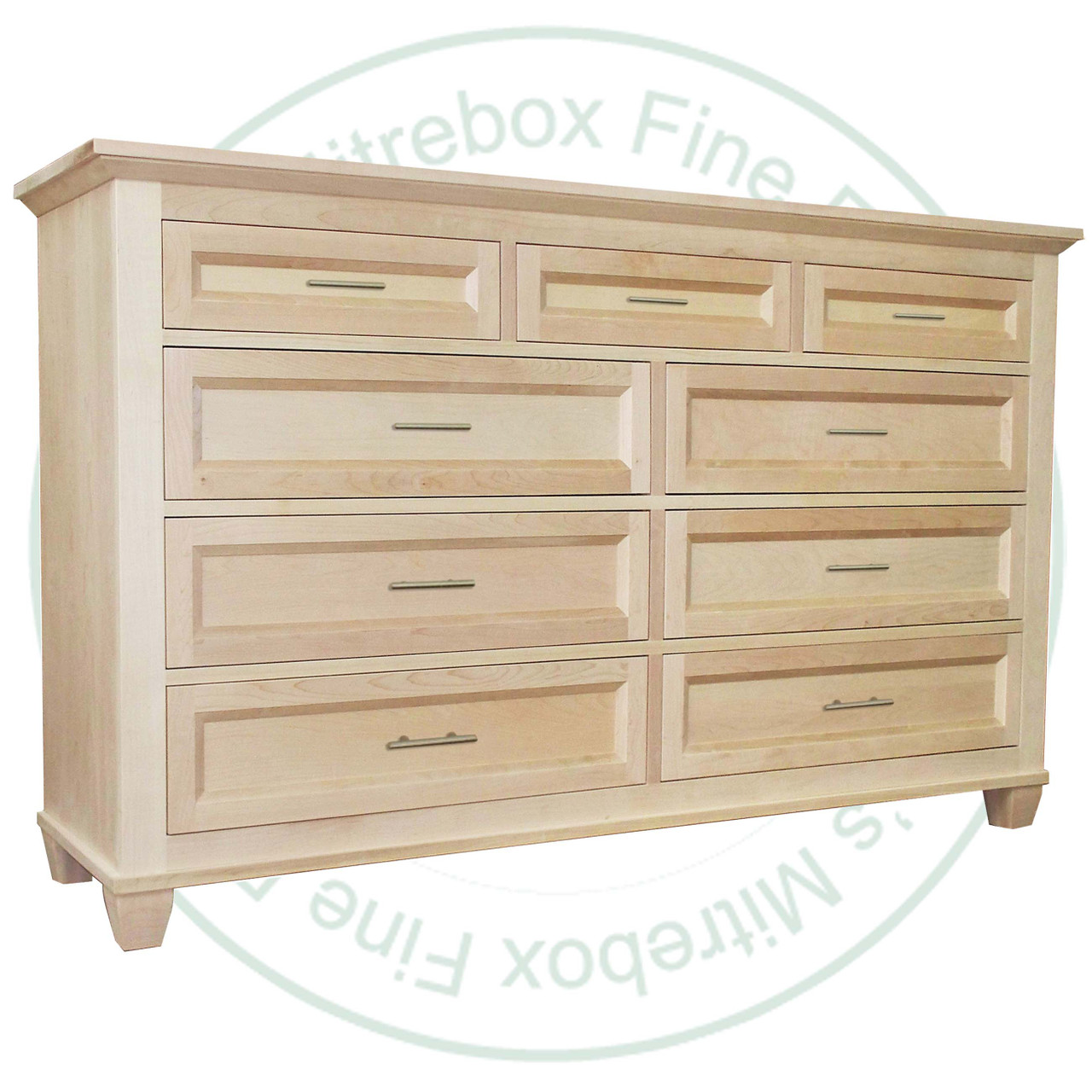 Maple Algonquin 9 Drawer Long Dresser