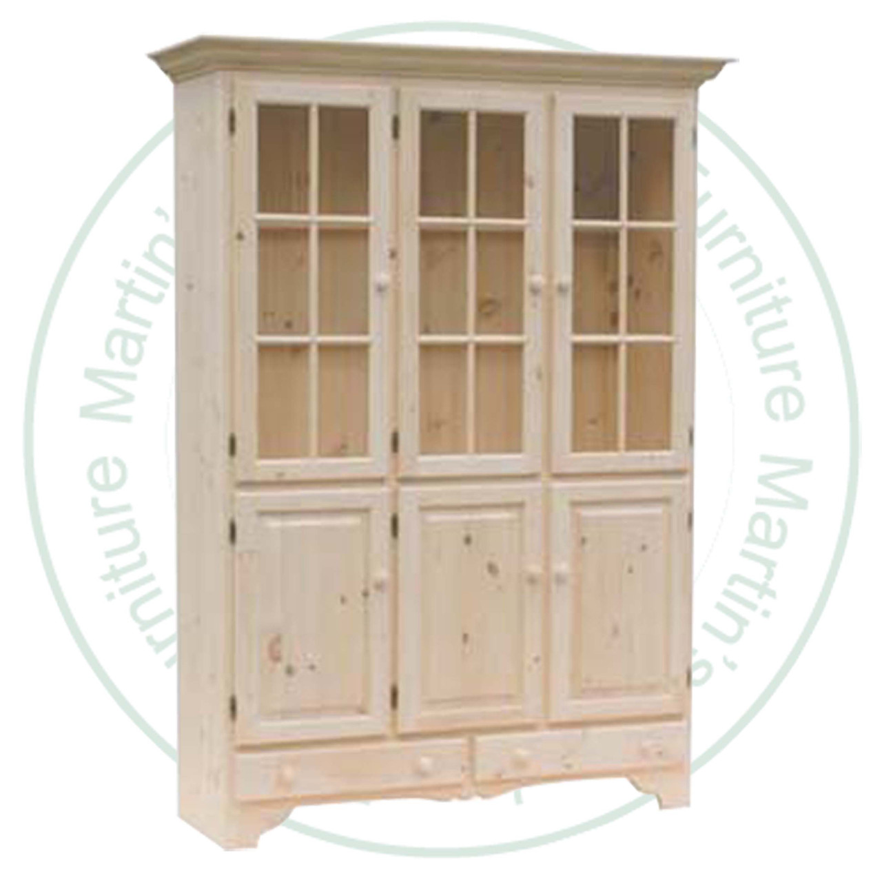 Pine Old Country Curio. 54''W x 77''H x 16''D