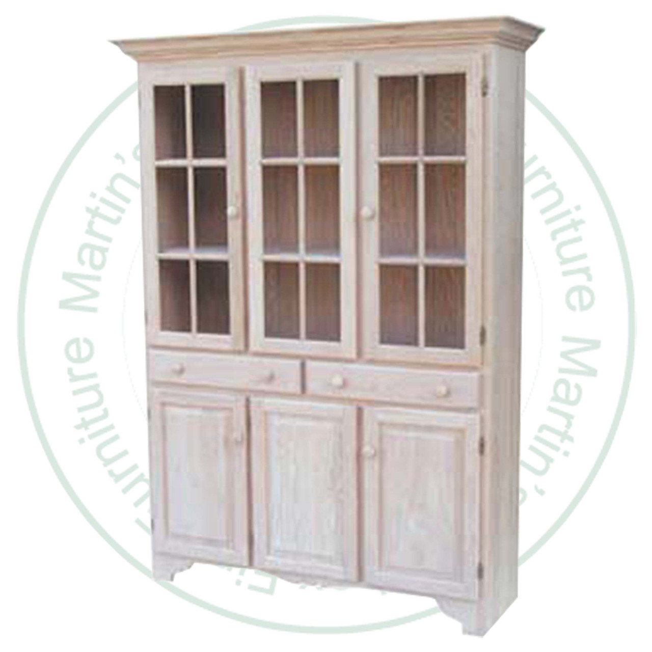 Pine Old Country Curio 54''W x 77''H x 16''D