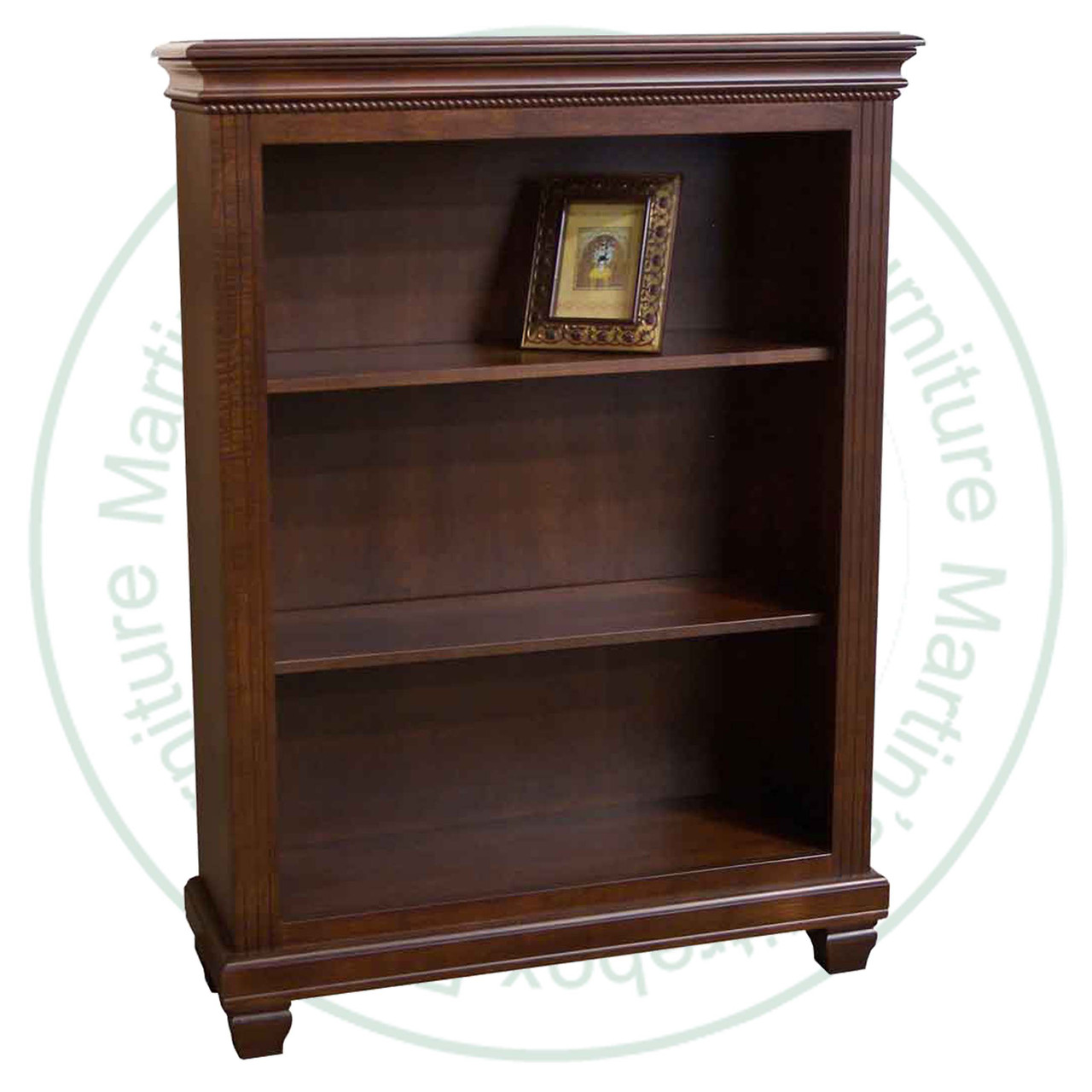 Pine Florentino Bookcase With 2 Adjustable Shelves