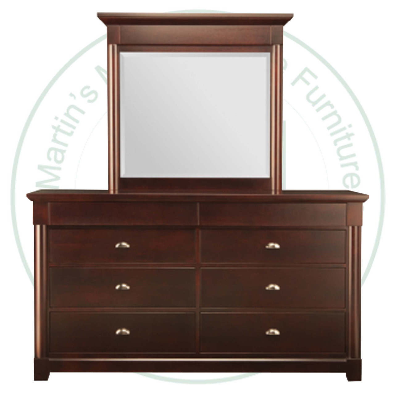Pine Hudson Valley Wide Double Dresser With 8 Drawers