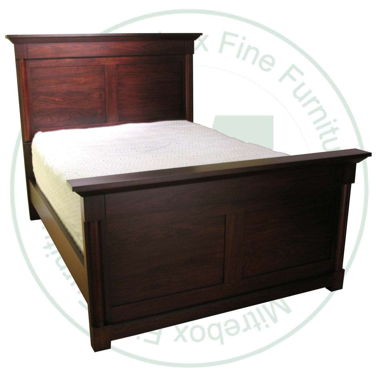 Pine Hudson Valley Double Bed With High Footboard