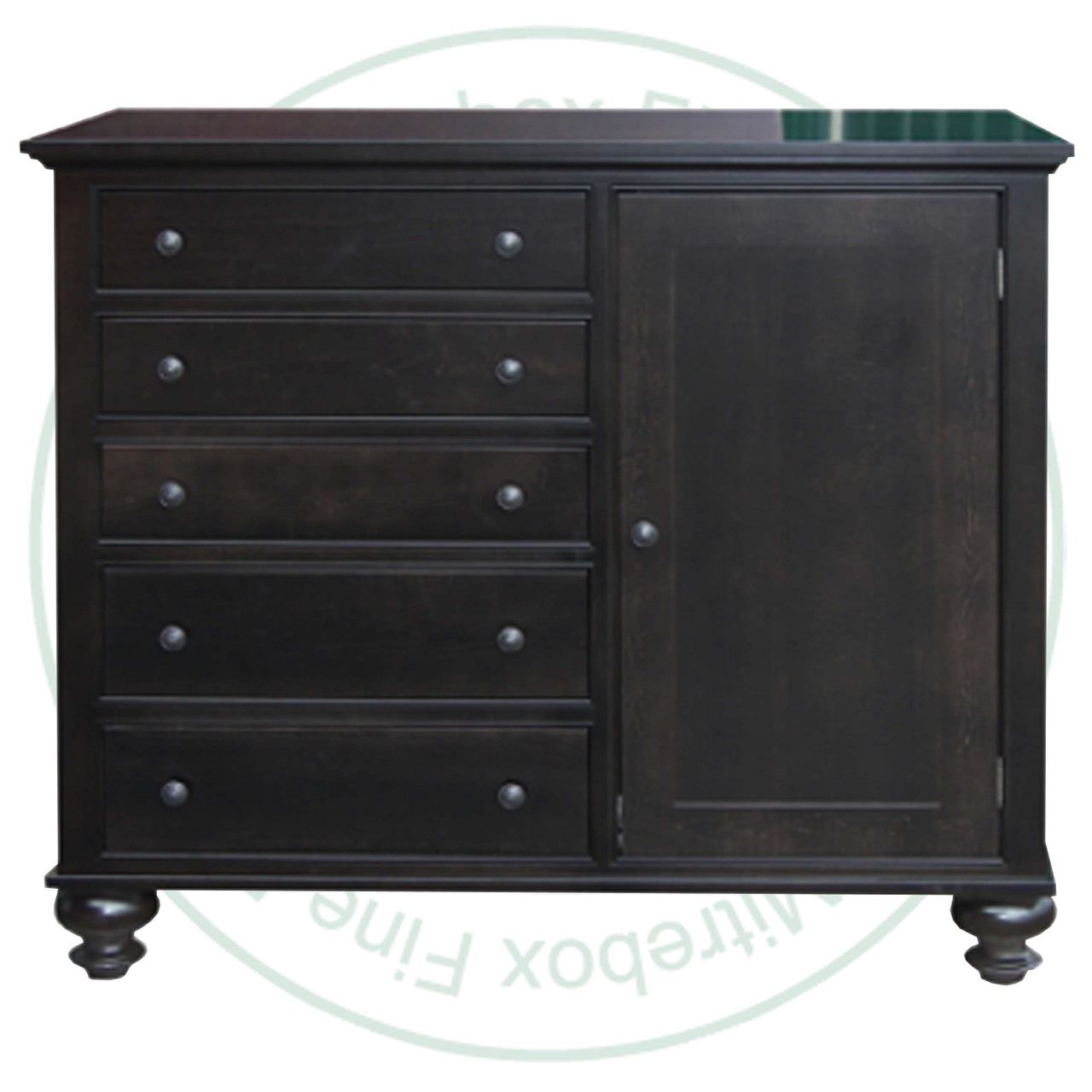 Pine Georgetown Mule Chest With 5 Drawers And 1 Door