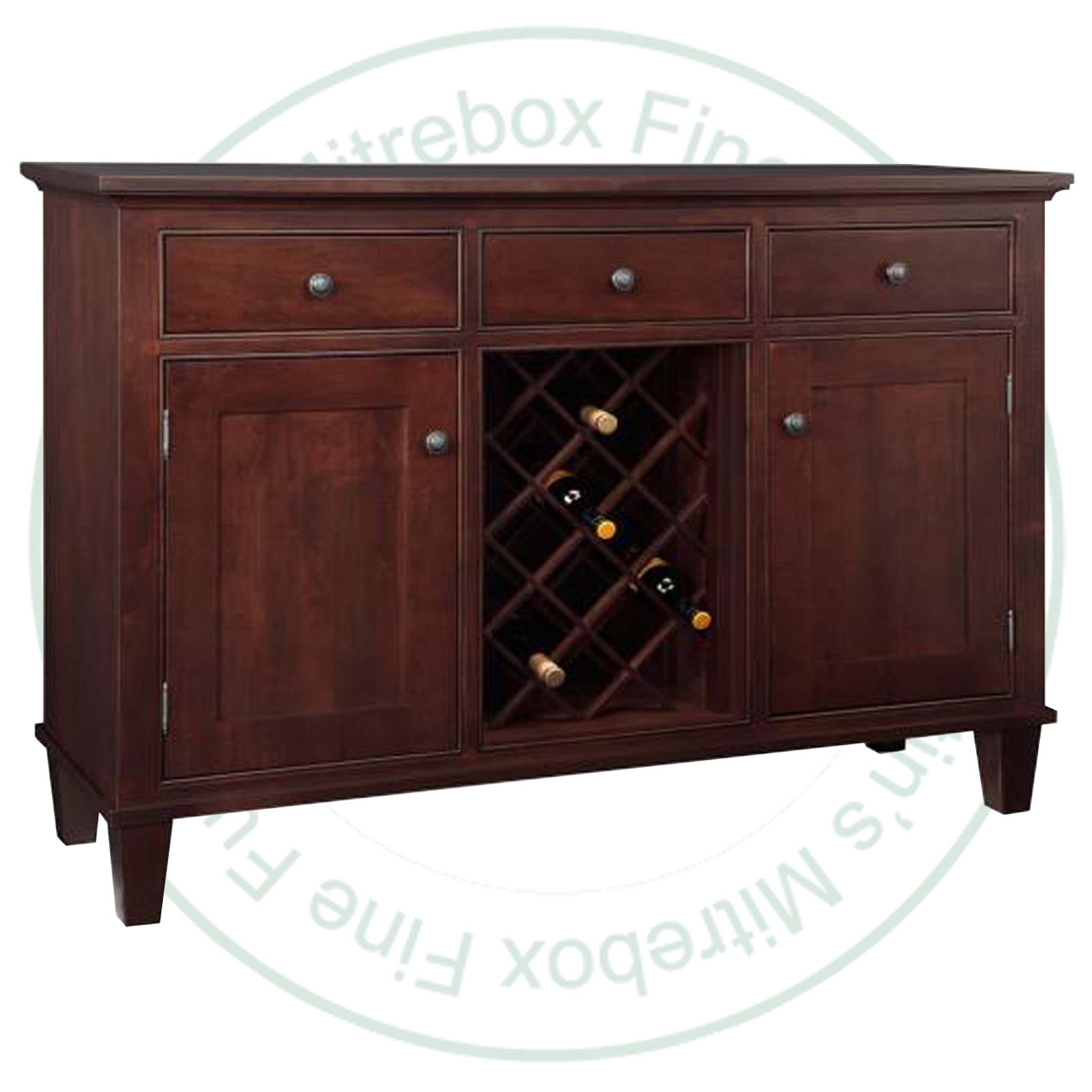 Pine Georgetown Sideboard 19.5'' Deep x 61.5'' Wide x 42'' High With 2 Wood Doors And 3 Drawers