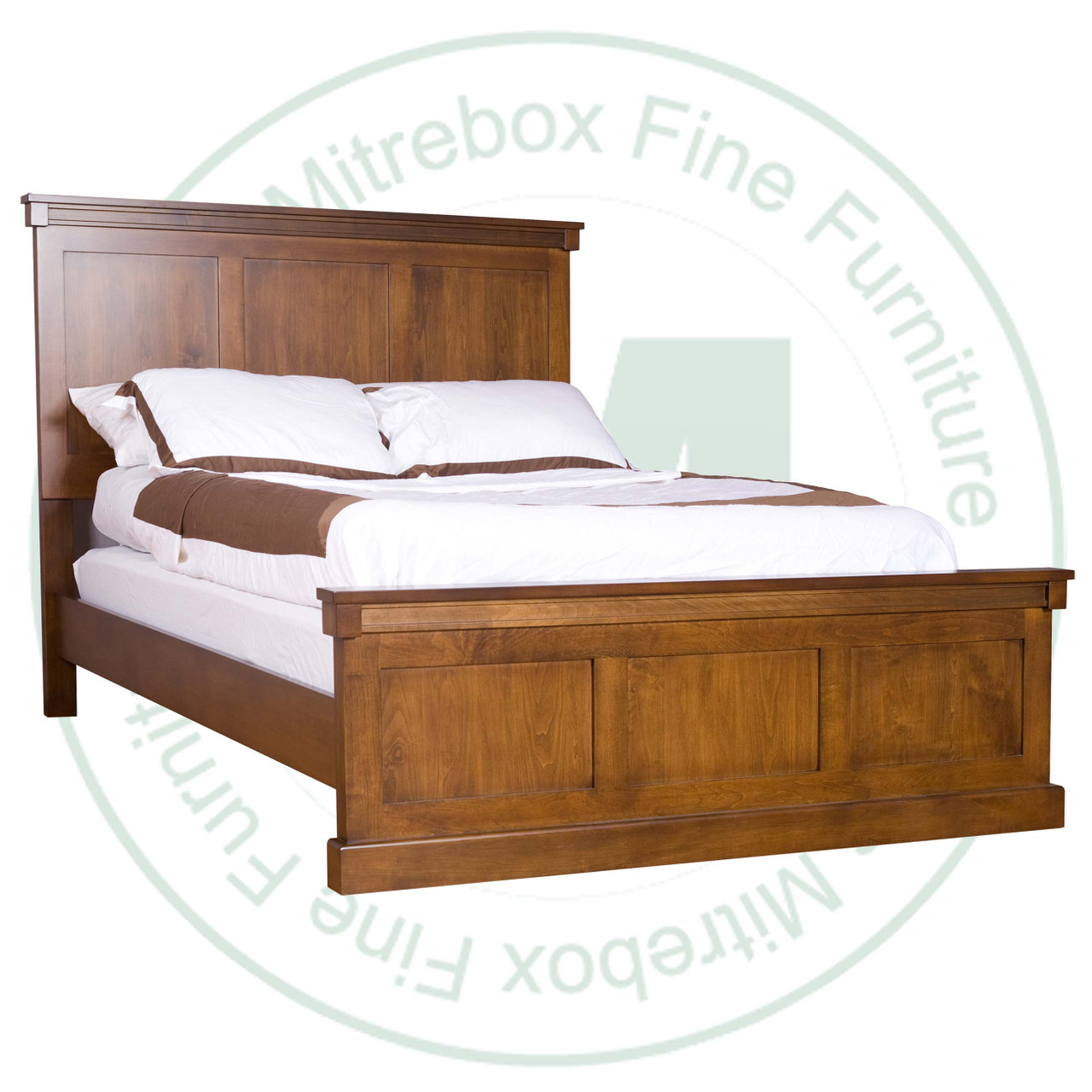 Pine Madrid Queen Bed With Low Footboard