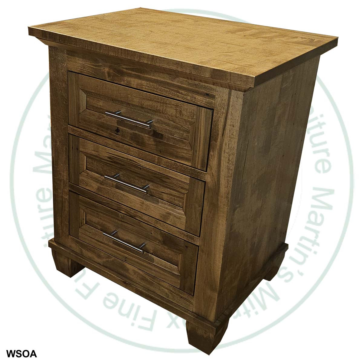 Pine Algonquin 3 Drawer Night Stand