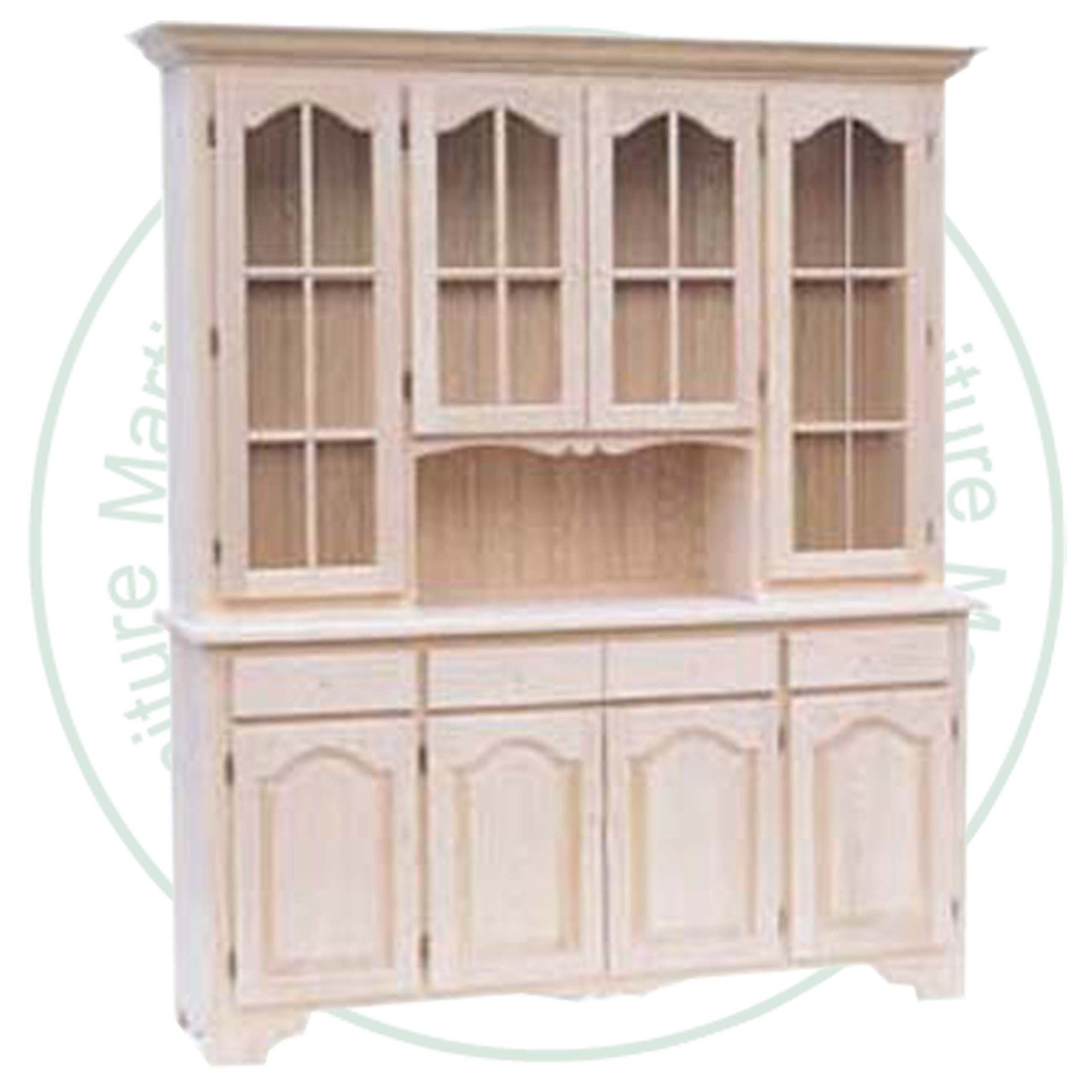 Oak Apple Pie Hutch And Buffet 72''W x 80''H x 18''D