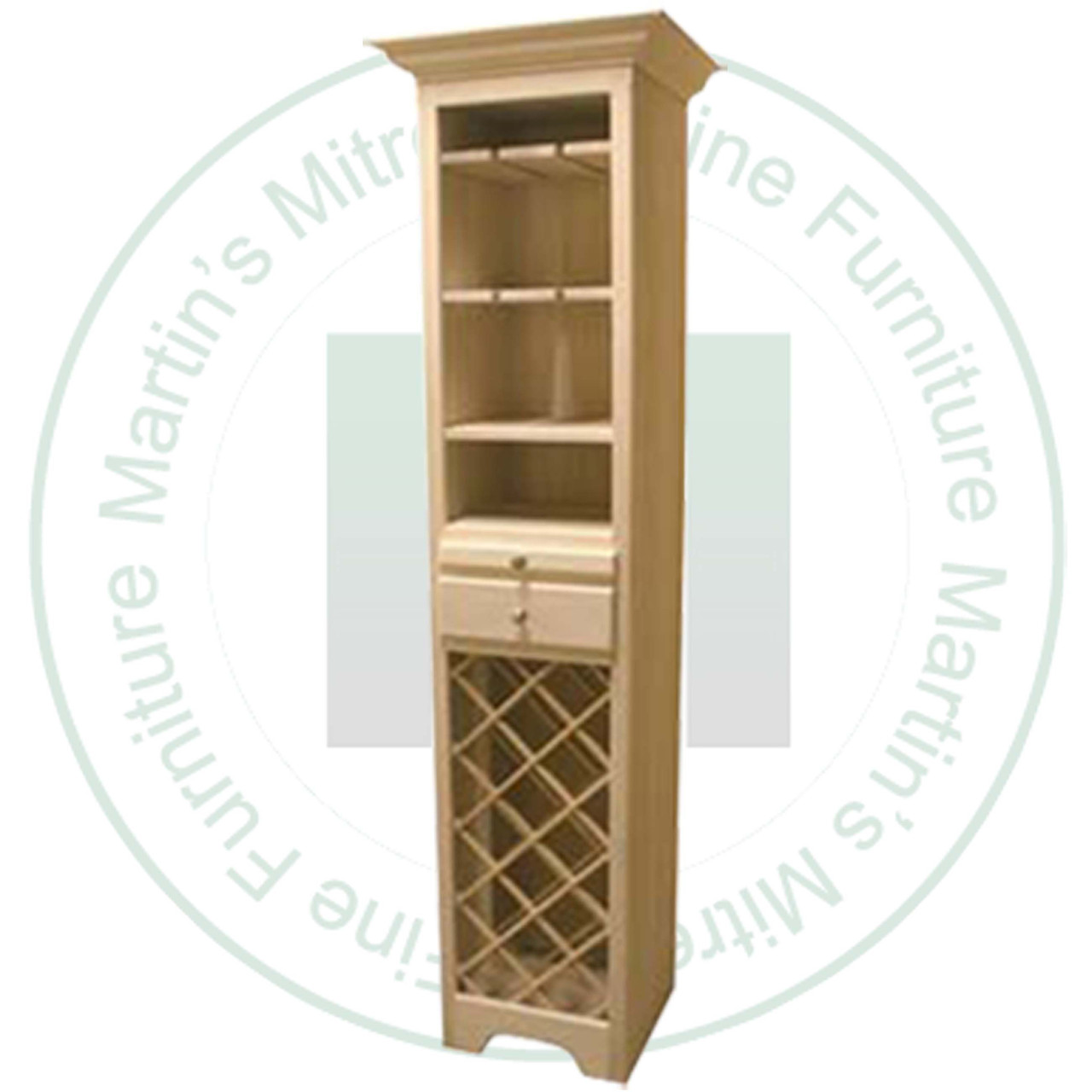 Oak Northern Lights Wine Server 16''W x 78''H x 16''D