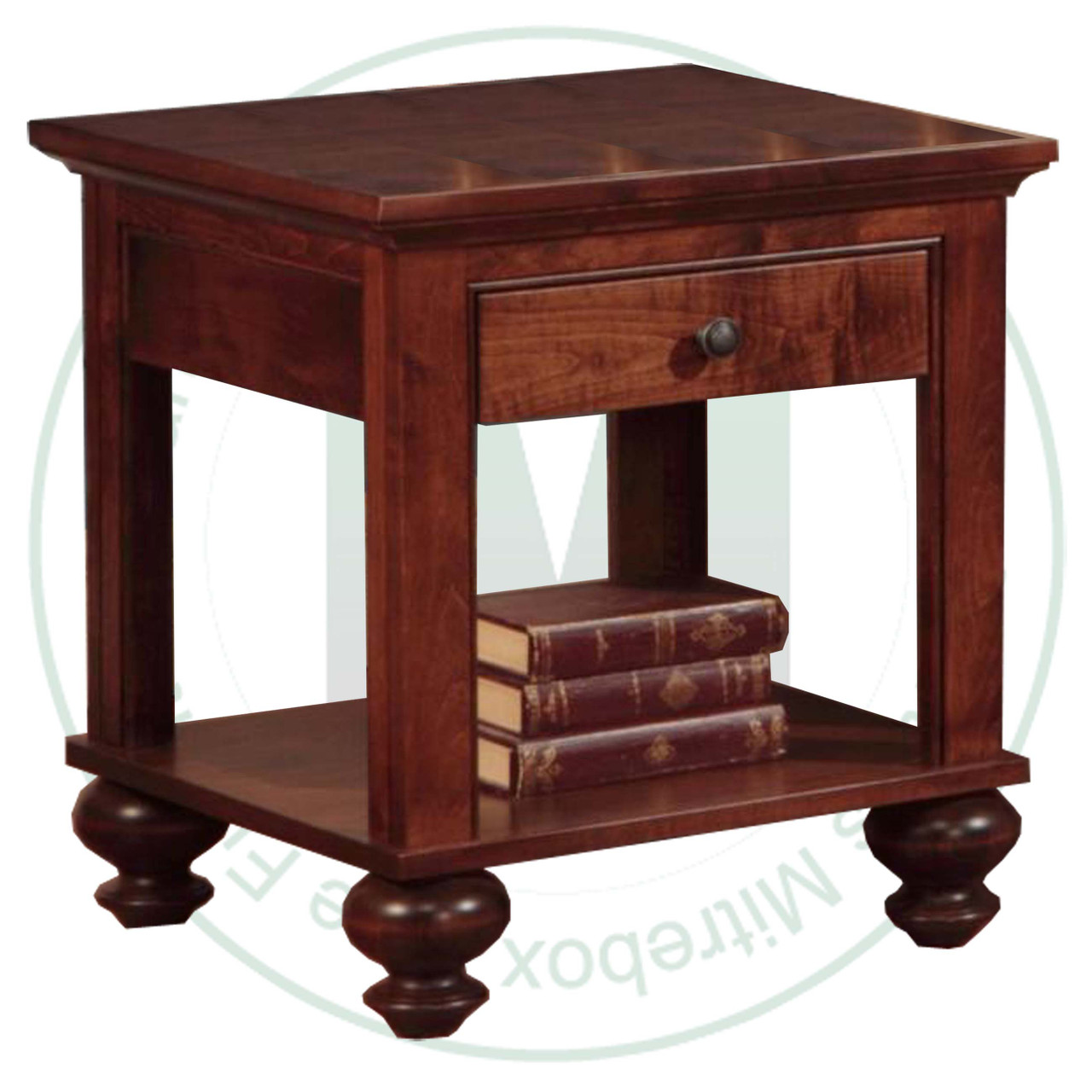 Oak Georgetown End Table 23'' Deep x 23'' Wide x 26'' High With 1 Drawer