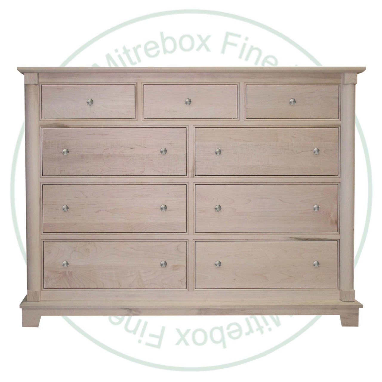 Oak Cleveland 9 Drawer High Dresser