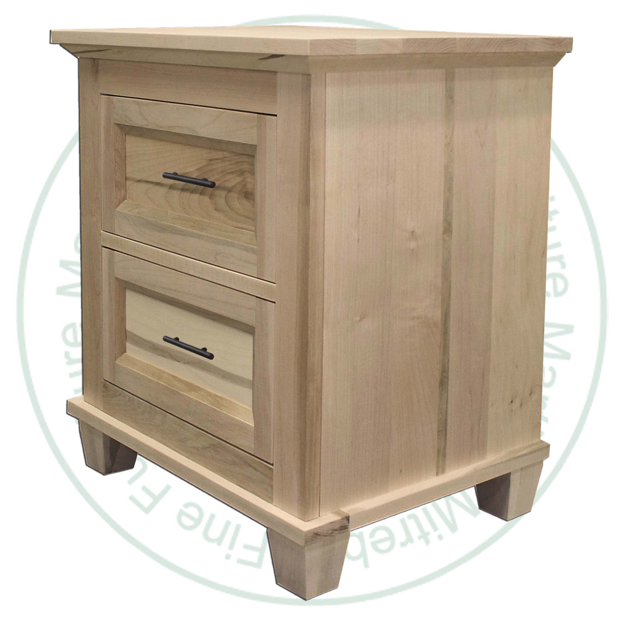 Oak Algonquin 2 Drawer Night Stand