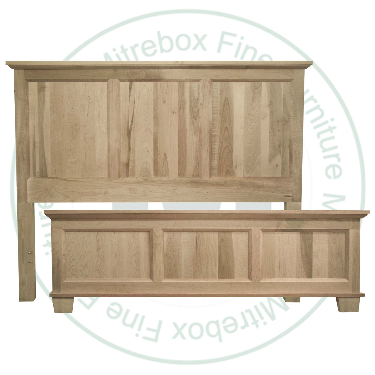 Oak Algonquin Double Bed With Low Footboard