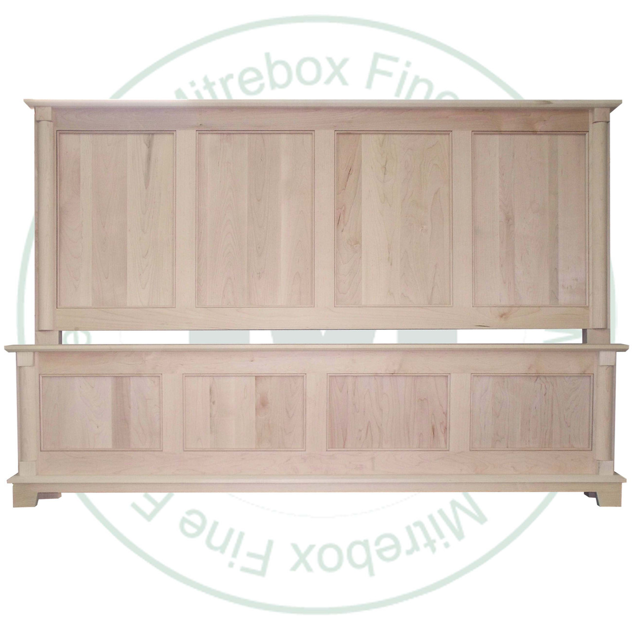 Wormy Maple Cleveland Single Bed With Low Footboard