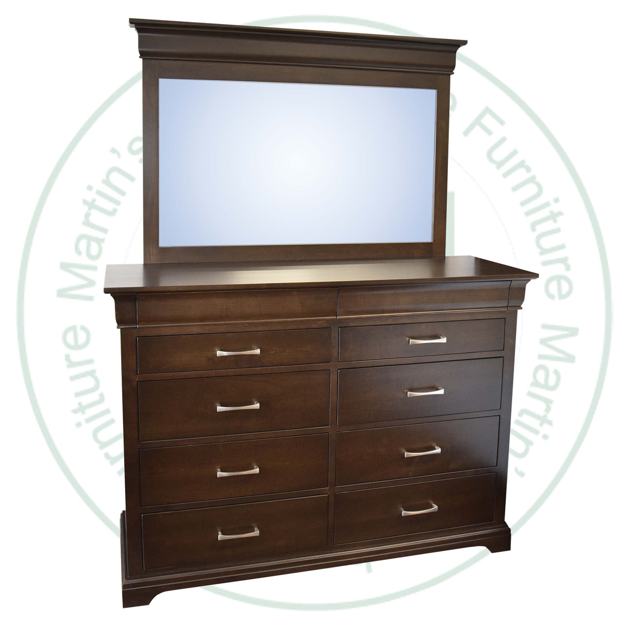 Wormy Maple Denmark 10 Drawer Dresser