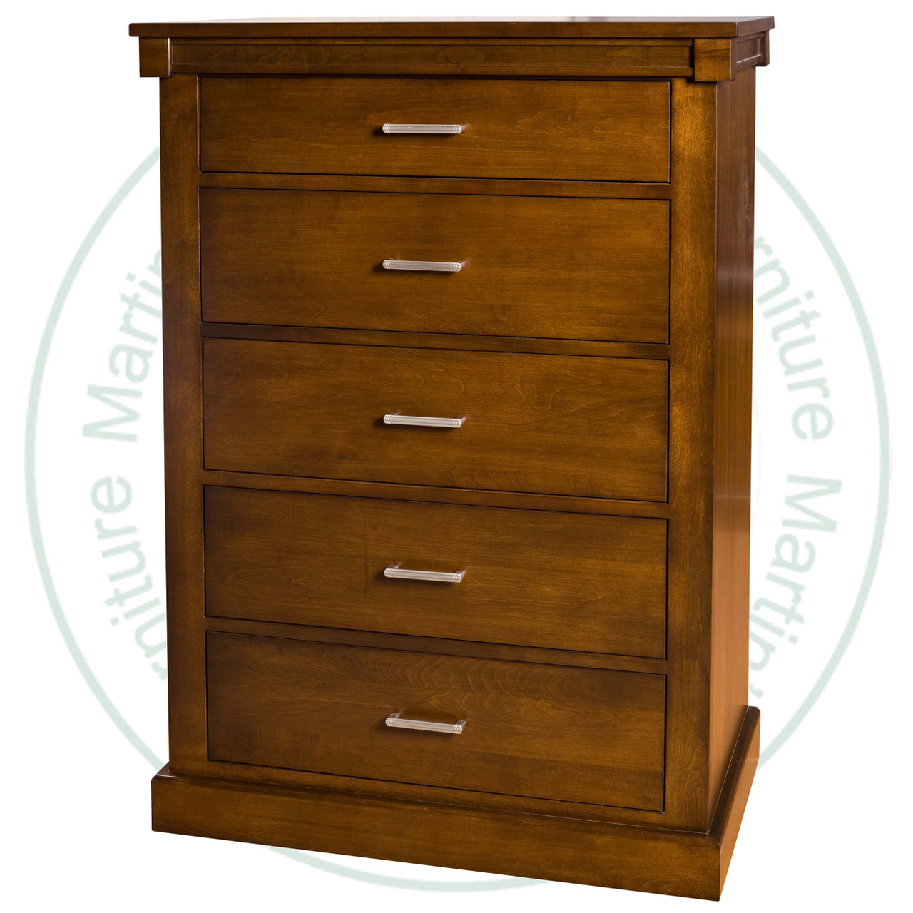 Wormy Maple Madrid 5 Drawer Hiboy