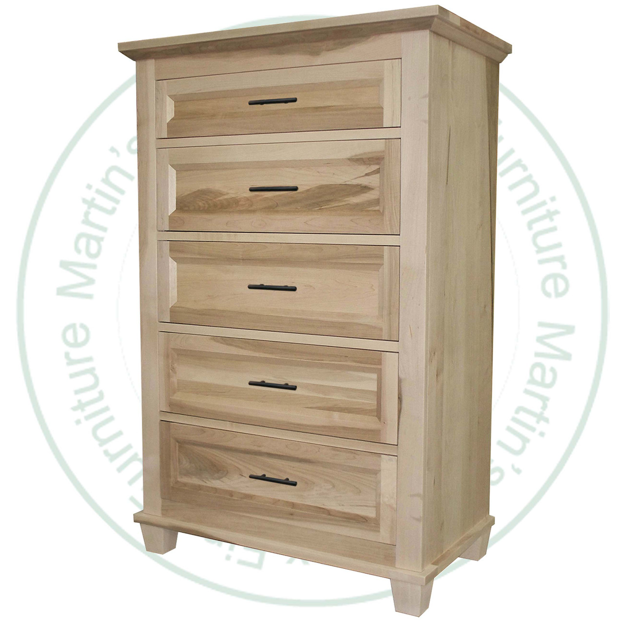 Wormy Maple Algonquin 5 Drawer Hiboy